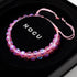 Pink | Silver | Double Mermaid Glass Bracelet